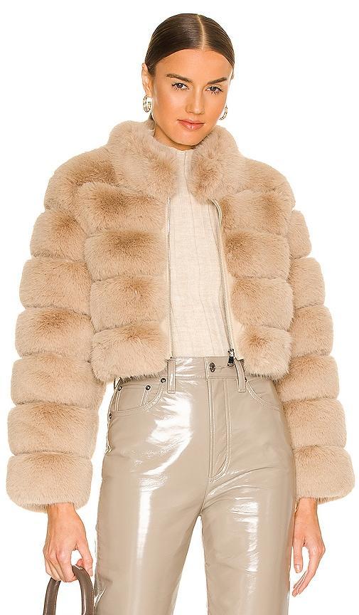 Faux Fox Fur Jacket Product Image