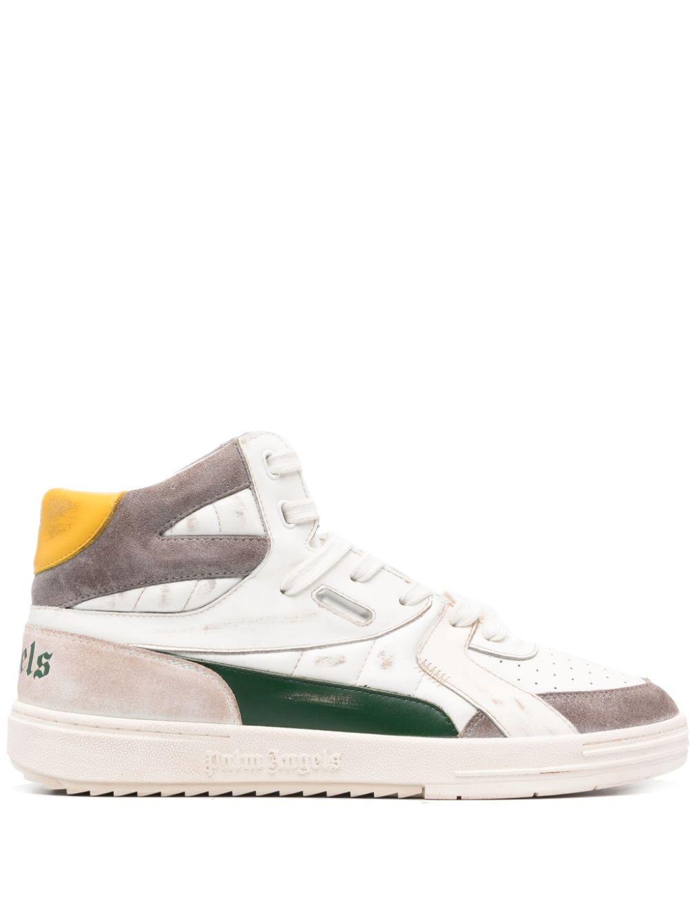 PALM ANGELS University Old School Sneakers In Beige Product Image