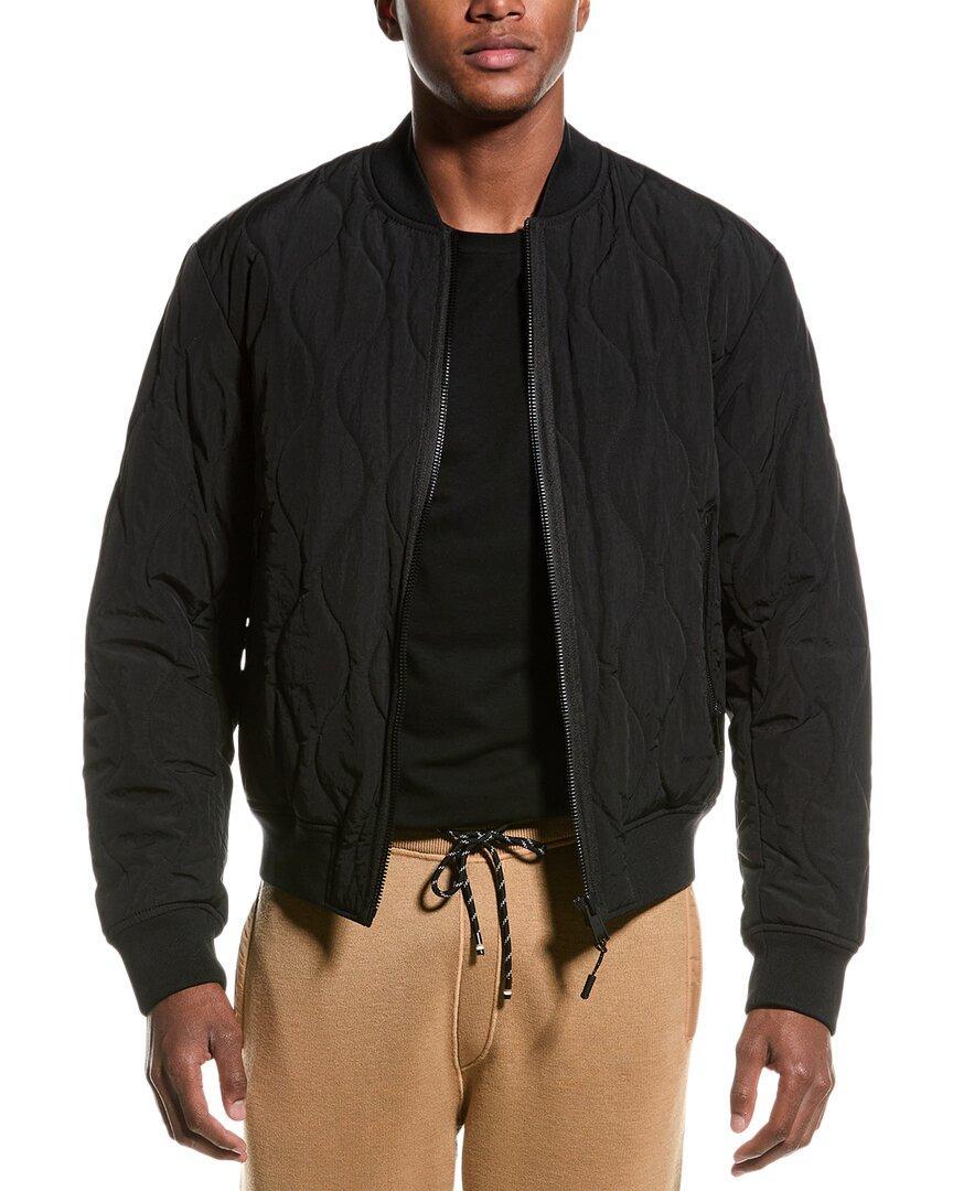 HUGO BOSS Boss  Oventure Quilted Bomber Jacket In Black Product Image