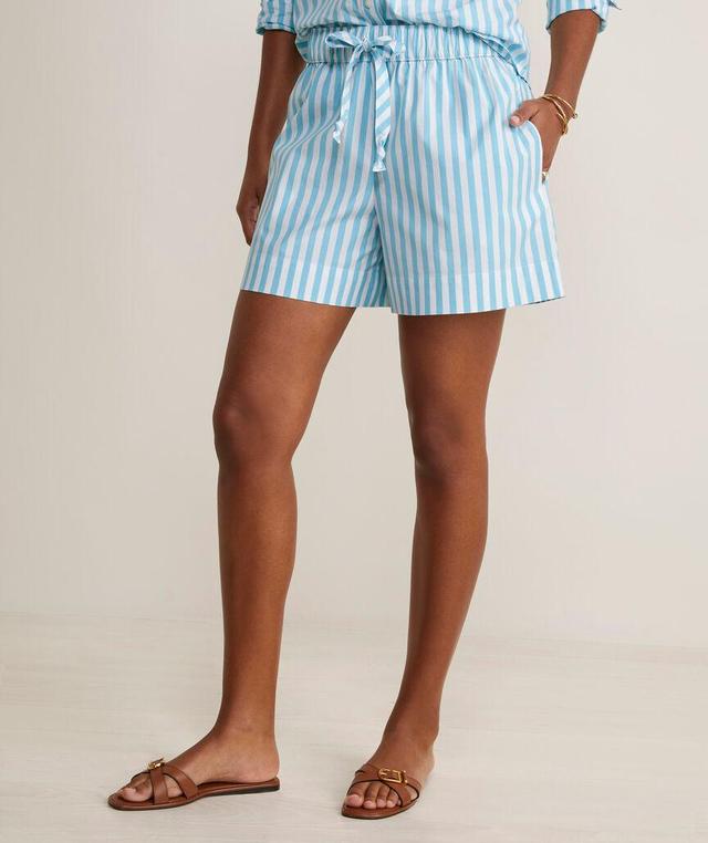 Poplin Tie-Waist Shorts Product Image