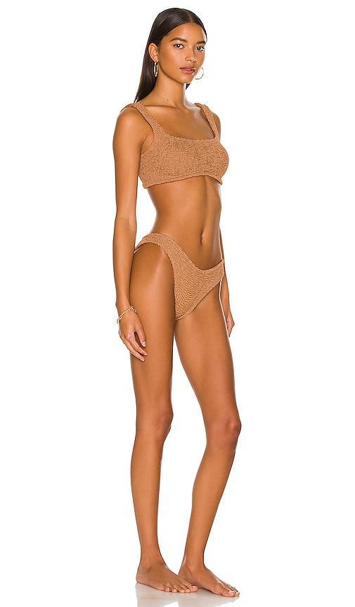 Hunza G Xandra Bikini Set in Beige. Product Image