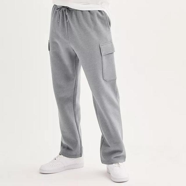 Mens Tek Gear Ultra Soft Fleece Open Bottom Relaxed Cargo Pants Product Image