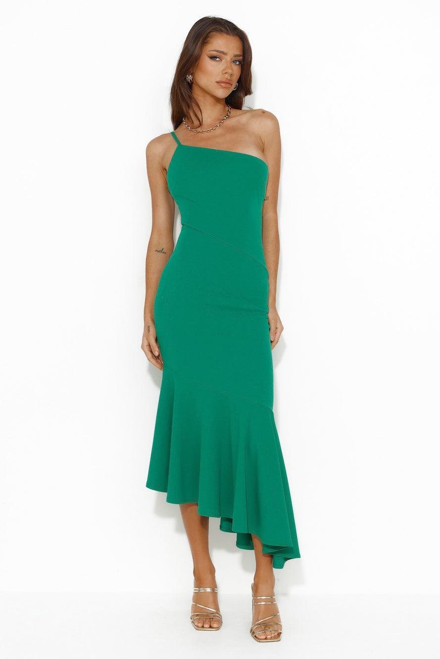 Find Me Partying Midi Dress Green Product Image