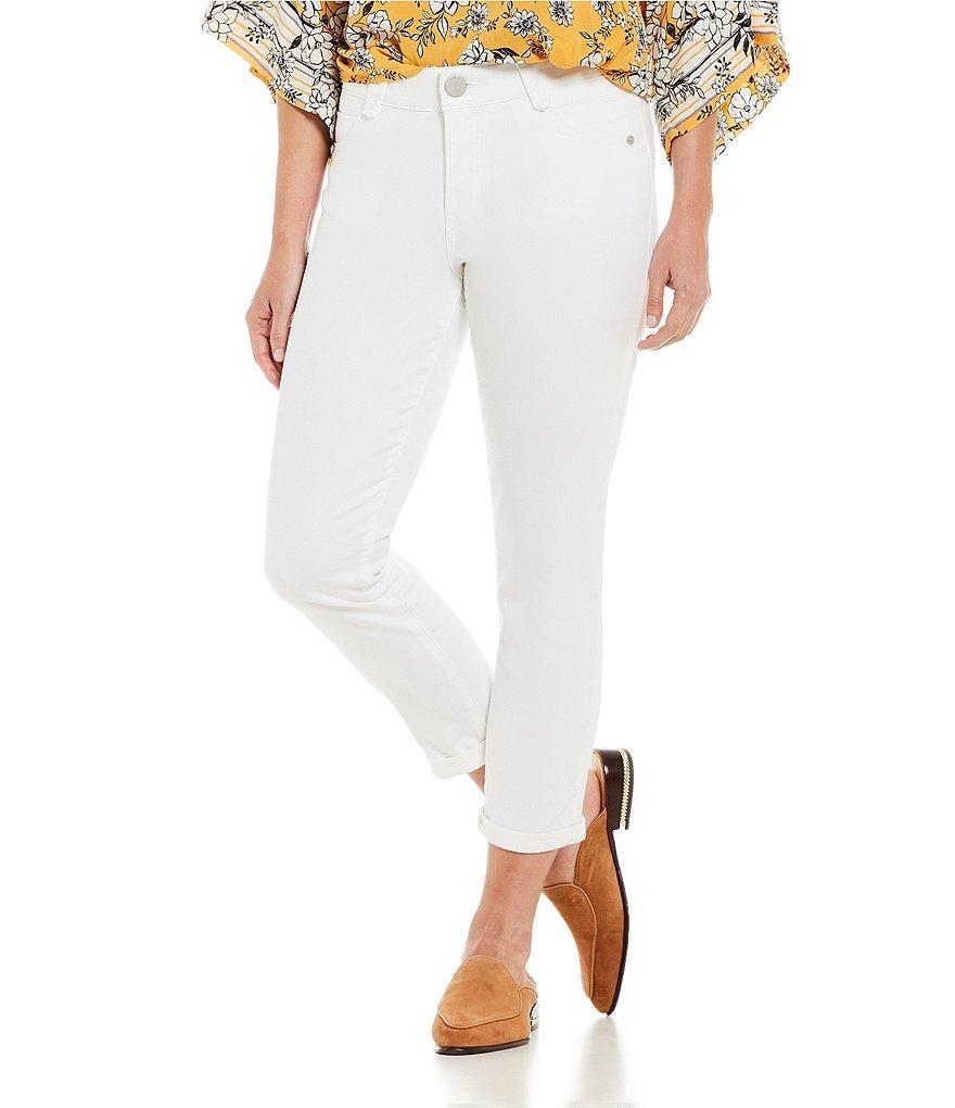 Democracy Petite Size #double;Ab#double;solution® Crop Mid Rise Cuffed Jeans Product Image