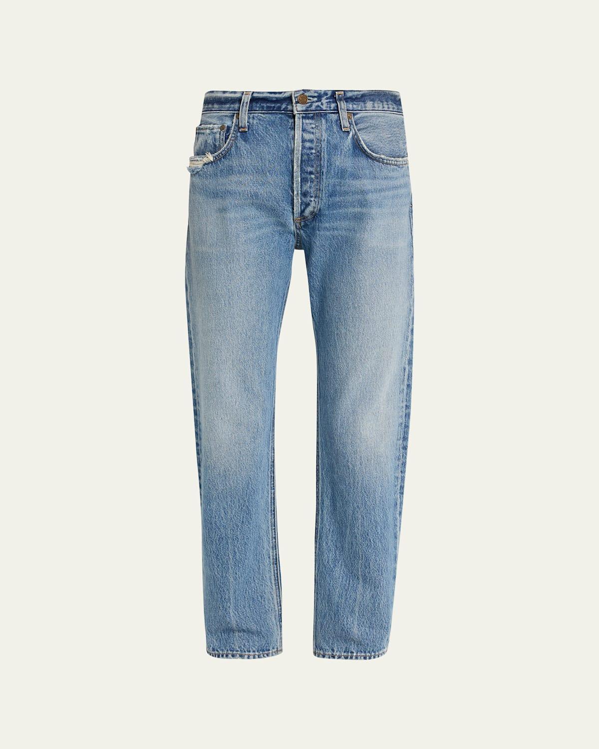 AGOLDE Parker Long in Invention - Blue. Size 31 (also in 23, 24, 25, 26, 27, 32, 33, 34). Product Image