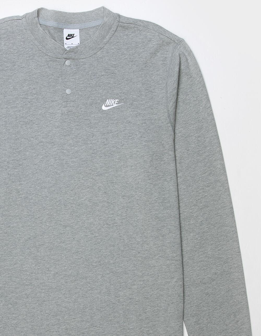 NIKE Club Mens Long Sleeve Henley Tee Product Image