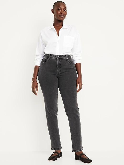 Curvy High-Waisted OG Straight Ankle Jeans Product Image