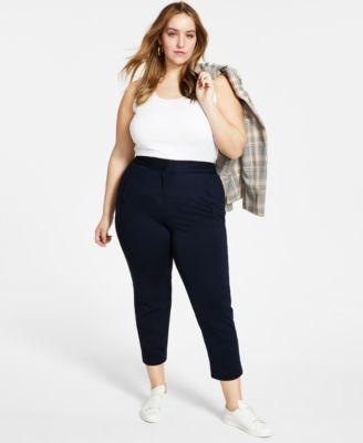 Plus Size Compression Ankle Pants, Created for Macy's Product Image