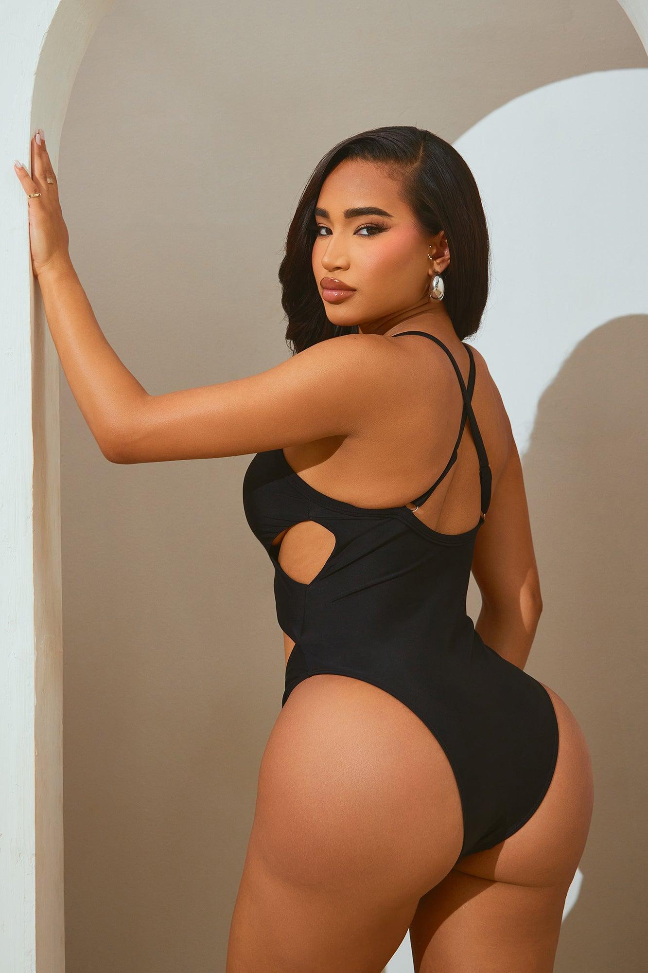 Piper Cutout 1 Piece Swimsuit - Black Product Image