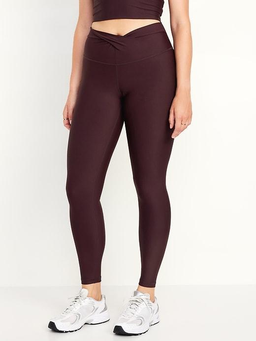 Extra High-Waisted PowerSoft Twist-Front Leggings Product Image