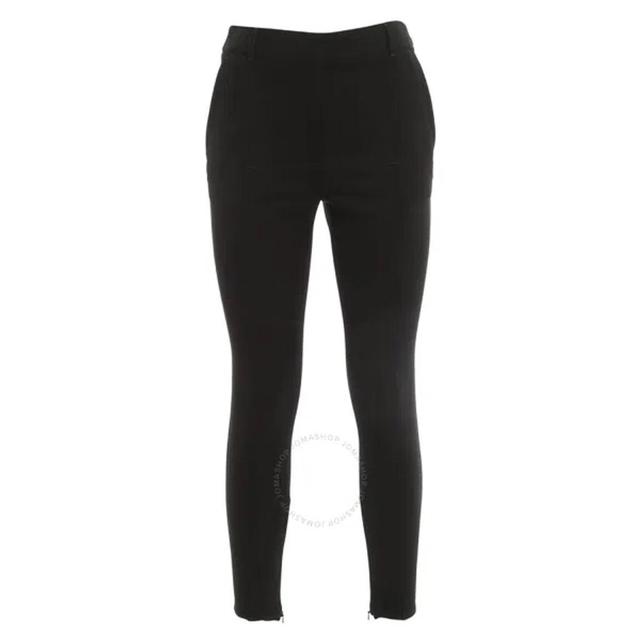 BURBERRY Ladies Black Skinny Stretch Wool Trouser Product Image