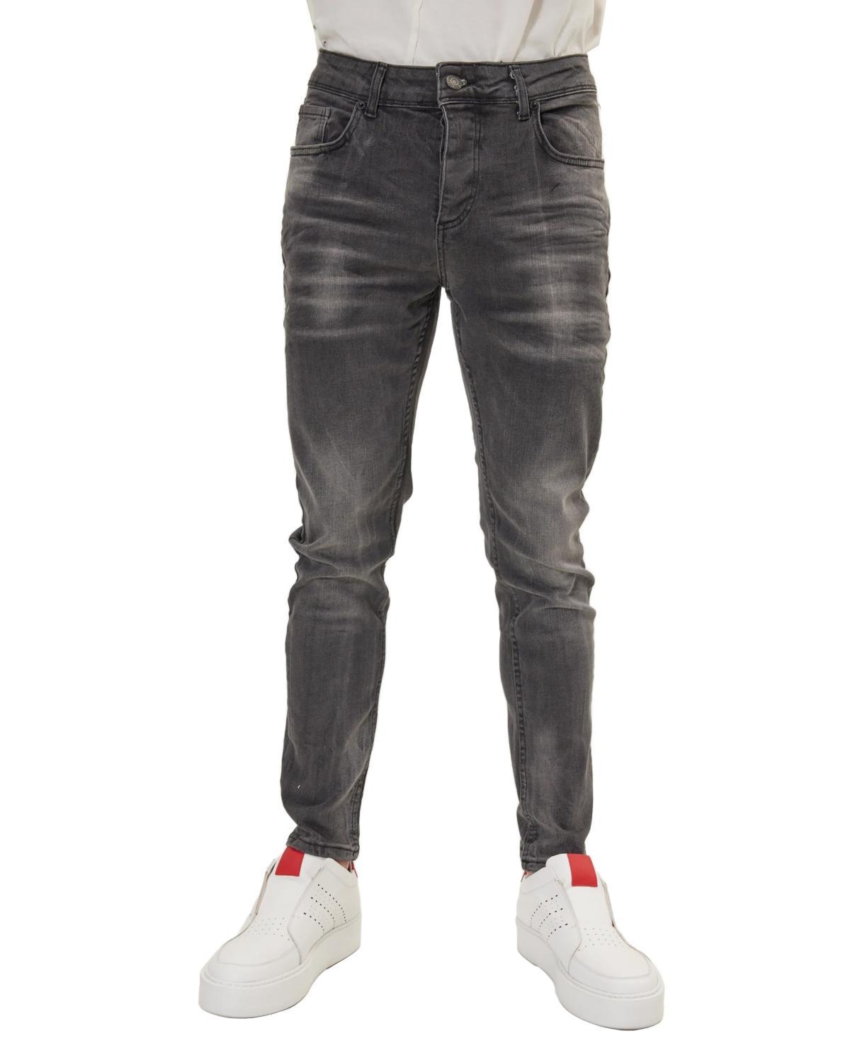 Ron Tomson Mens Modern Whiskered Denim Jeans Product Image