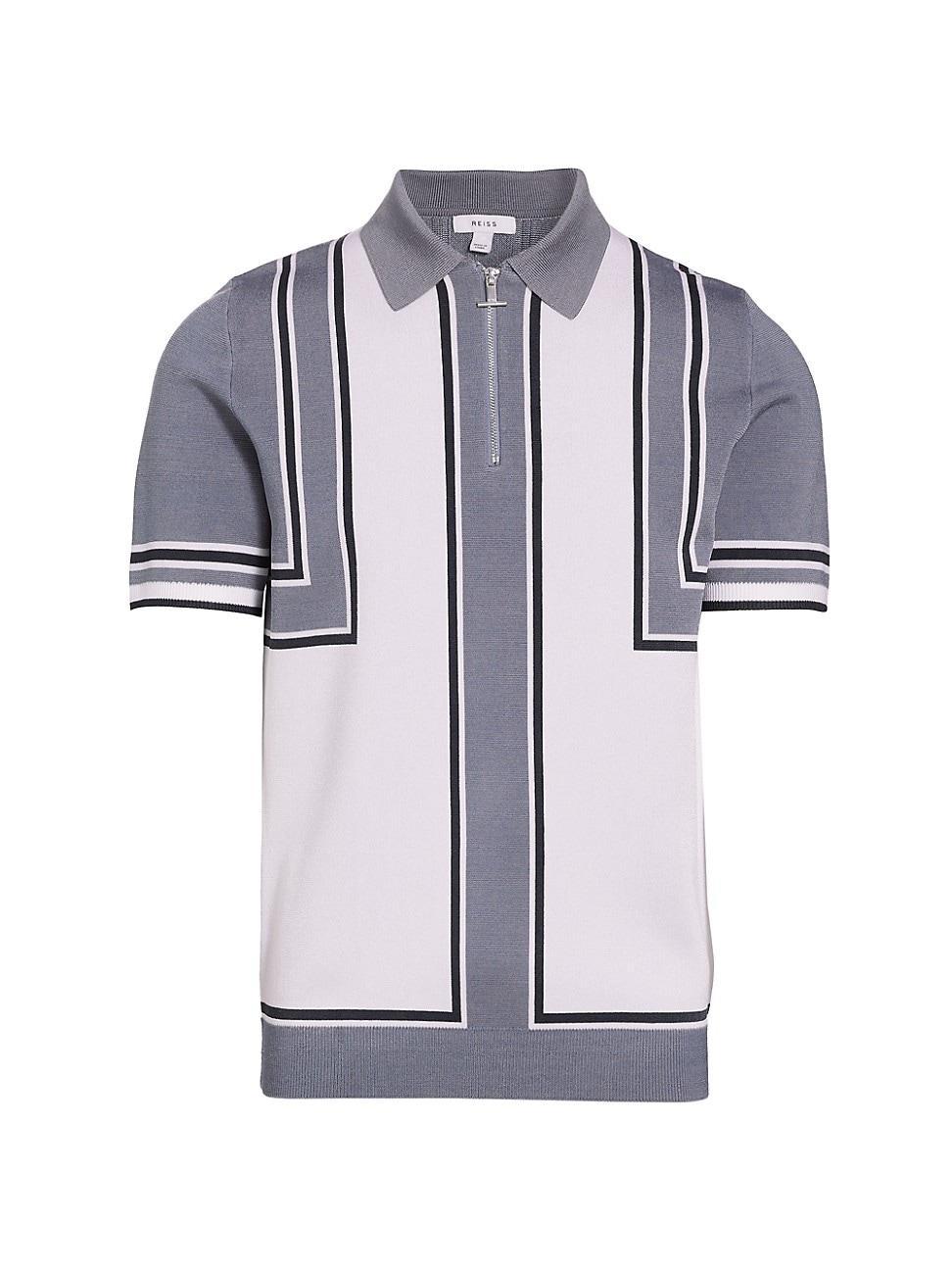 Mens Orion Striped Polo Shirt Product Image