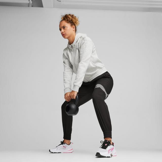 PUMA Train Favorite Women's Full-Zip Training Fleece in Light Grey Heather Product Image