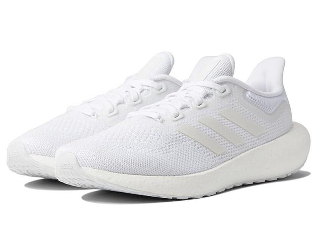 adidas Running Pureboost Jet White/Black) Men's Shoes Product Image