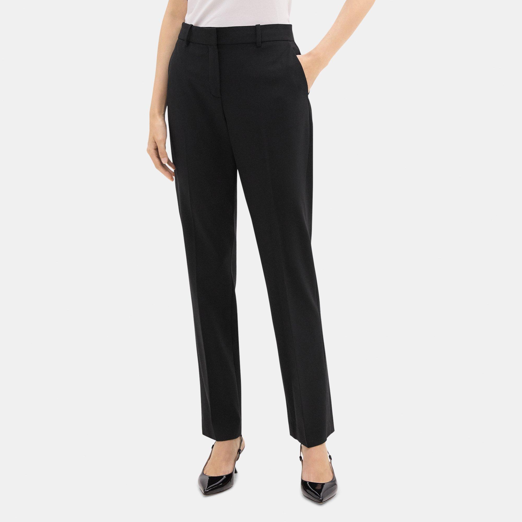 Sevona Stretch Wool Classic Crop Pant | Theory Outlet product image