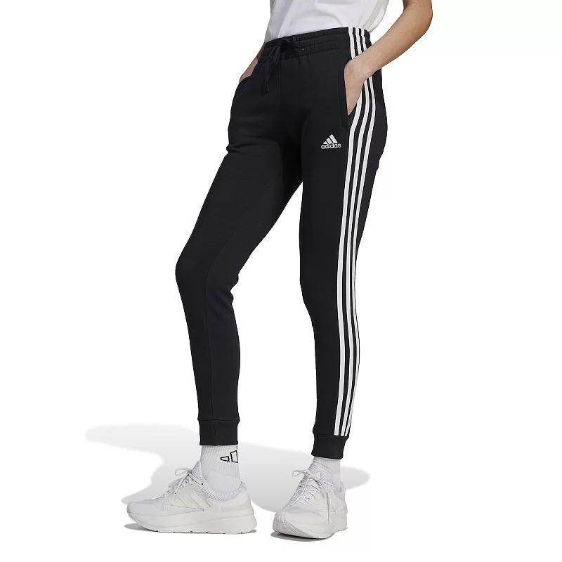 Womens adidas Sportswear Essentials 3-Stripes Fleece Pants Product Image