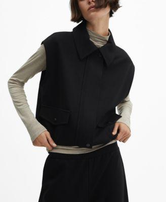 Mango Womens Zippered Vest Product Image