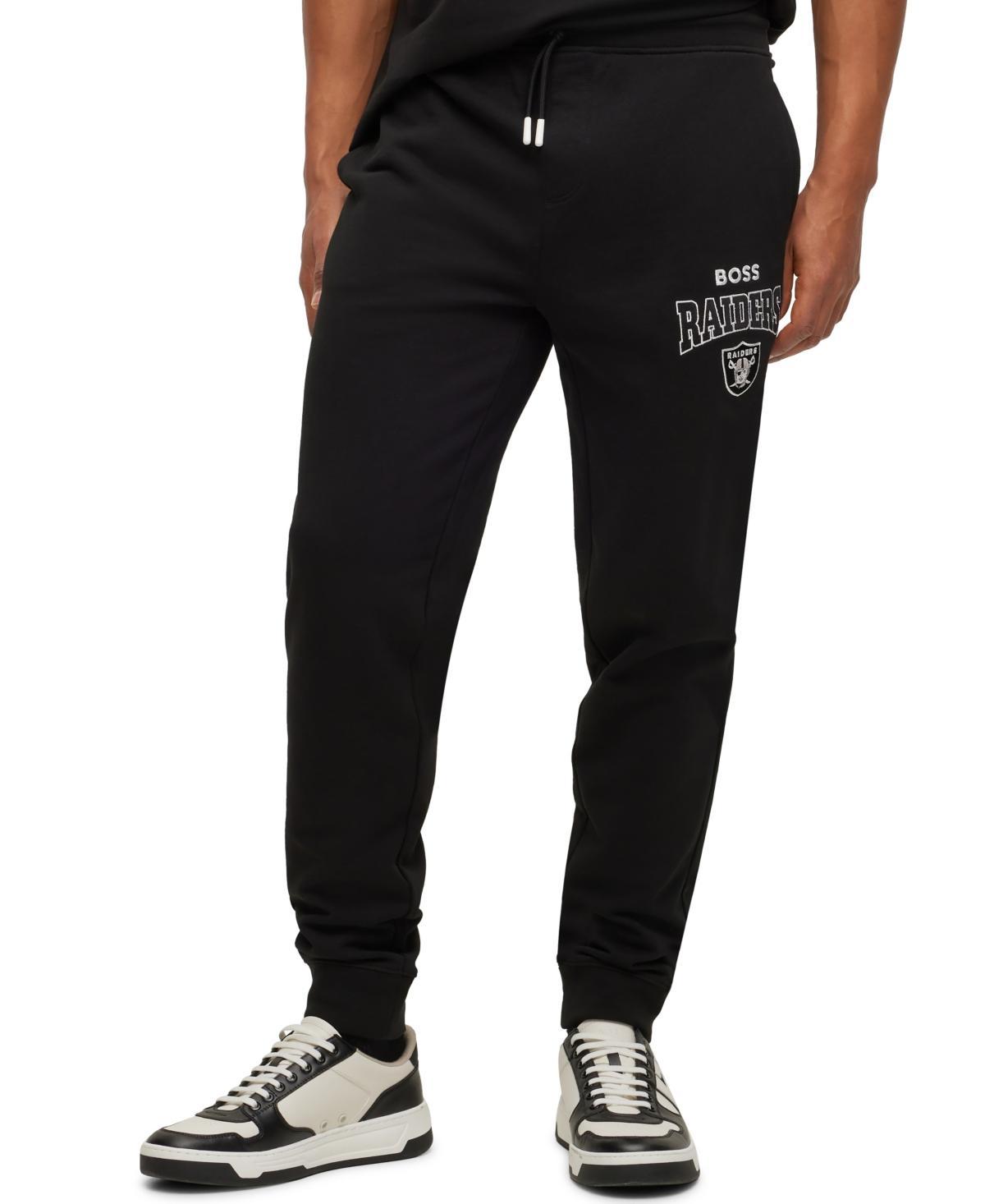 Mens BOSS x NFL Cotton-Terry Tracksuit Bottoms Product Image