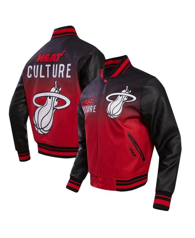 Mens Pro Standard Black Miami Heat 2023/24 City Edition Full-Zip Varsity Jacket Product Image