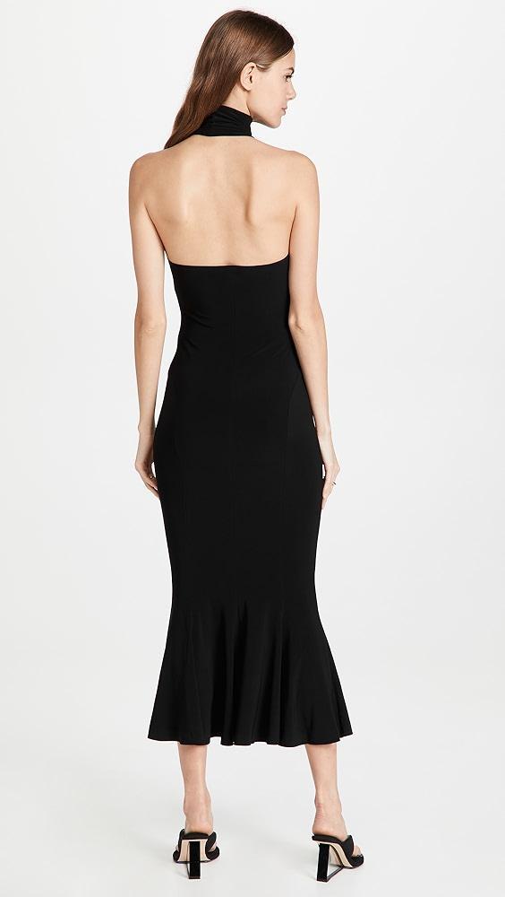 Norma Kamali Halter Turtle Fishtail Dress | Shopbop Product Image