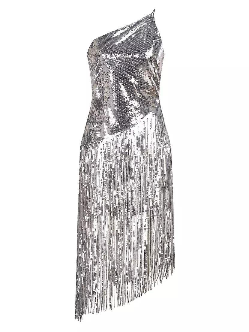 Tonya Sequin Fringe Midi-Dress product image