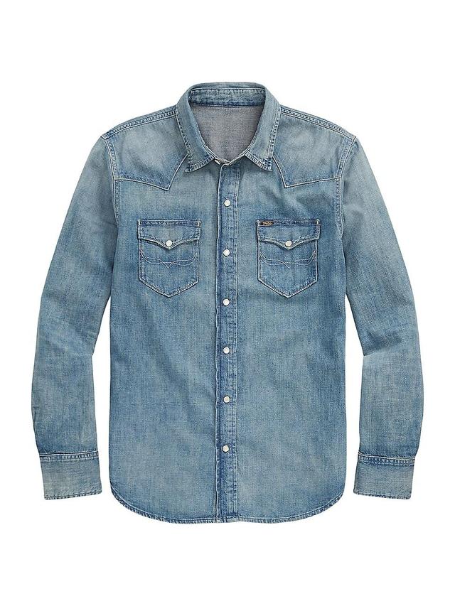 Mens Icon Western Denim Shirt Product Image