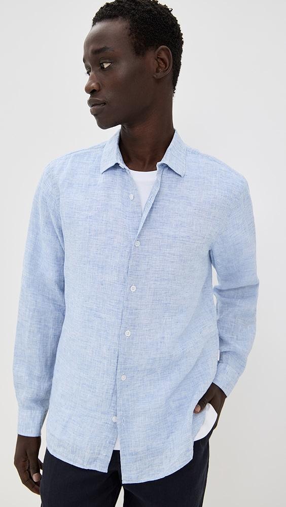 Orlebar Brown Giles Linen Button Down Shirt | Shopbop Product Image