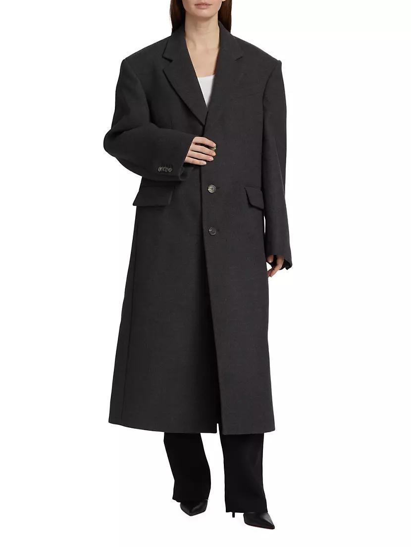 Single Breasted Wool Coat Product Image