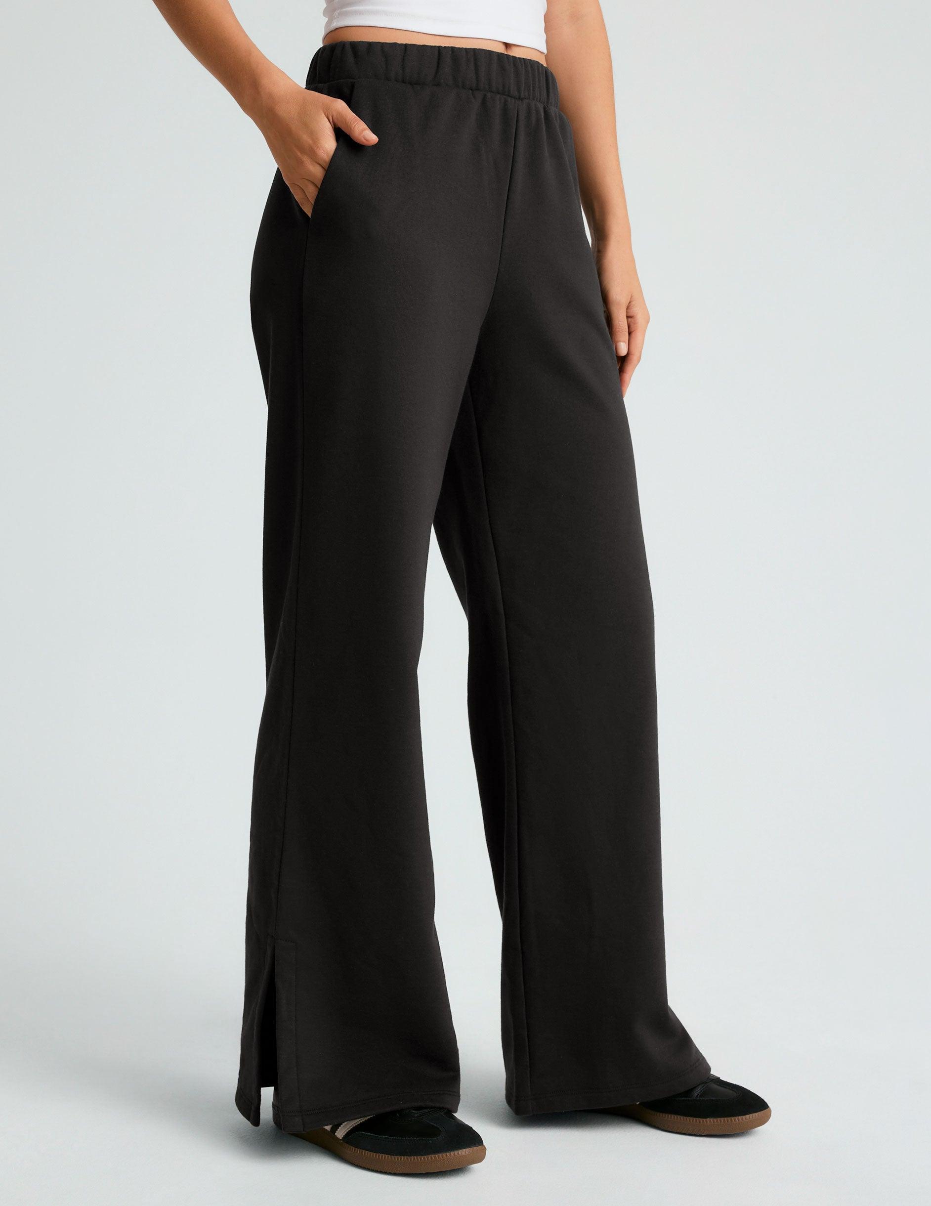 Open Ended Mid Rise Wide Leg Pant Product Image