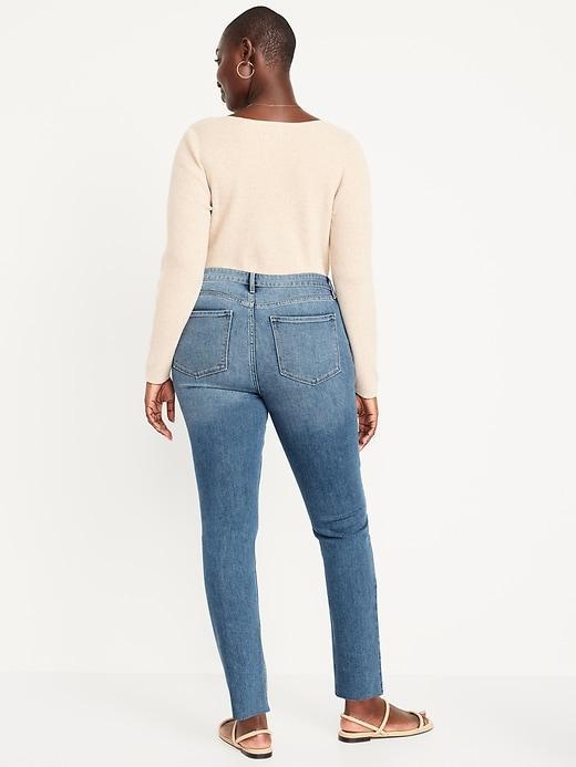 High-Waisted Wow Straight Jeans Product Image