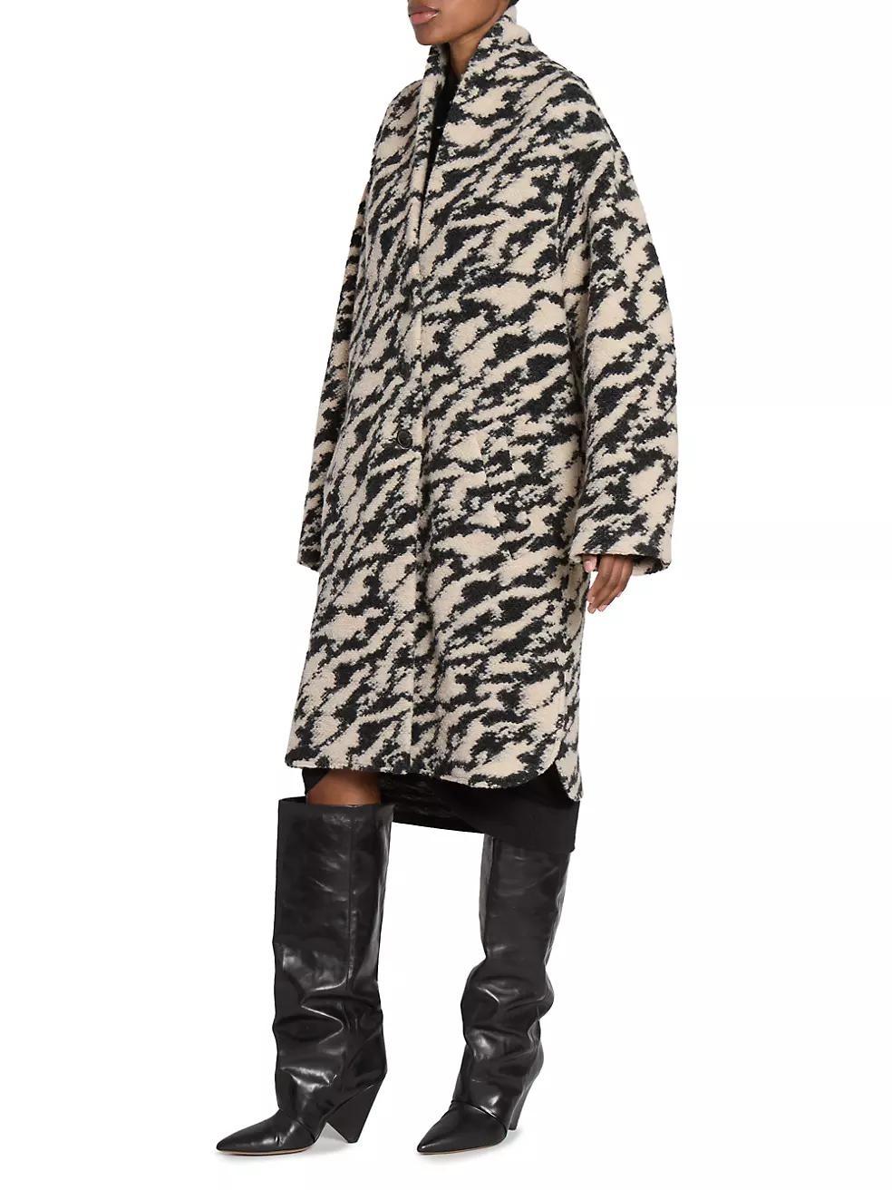 Felexia Wool-Blend Pattern Coat Product Image