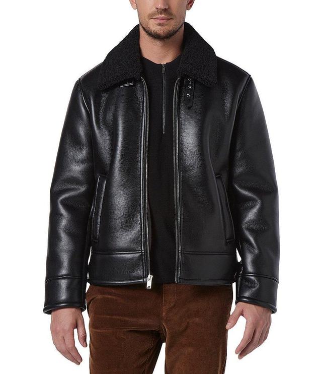 Marc New York Men's Faux Sherpa Collar Cadman Pilot Jacket Product Image