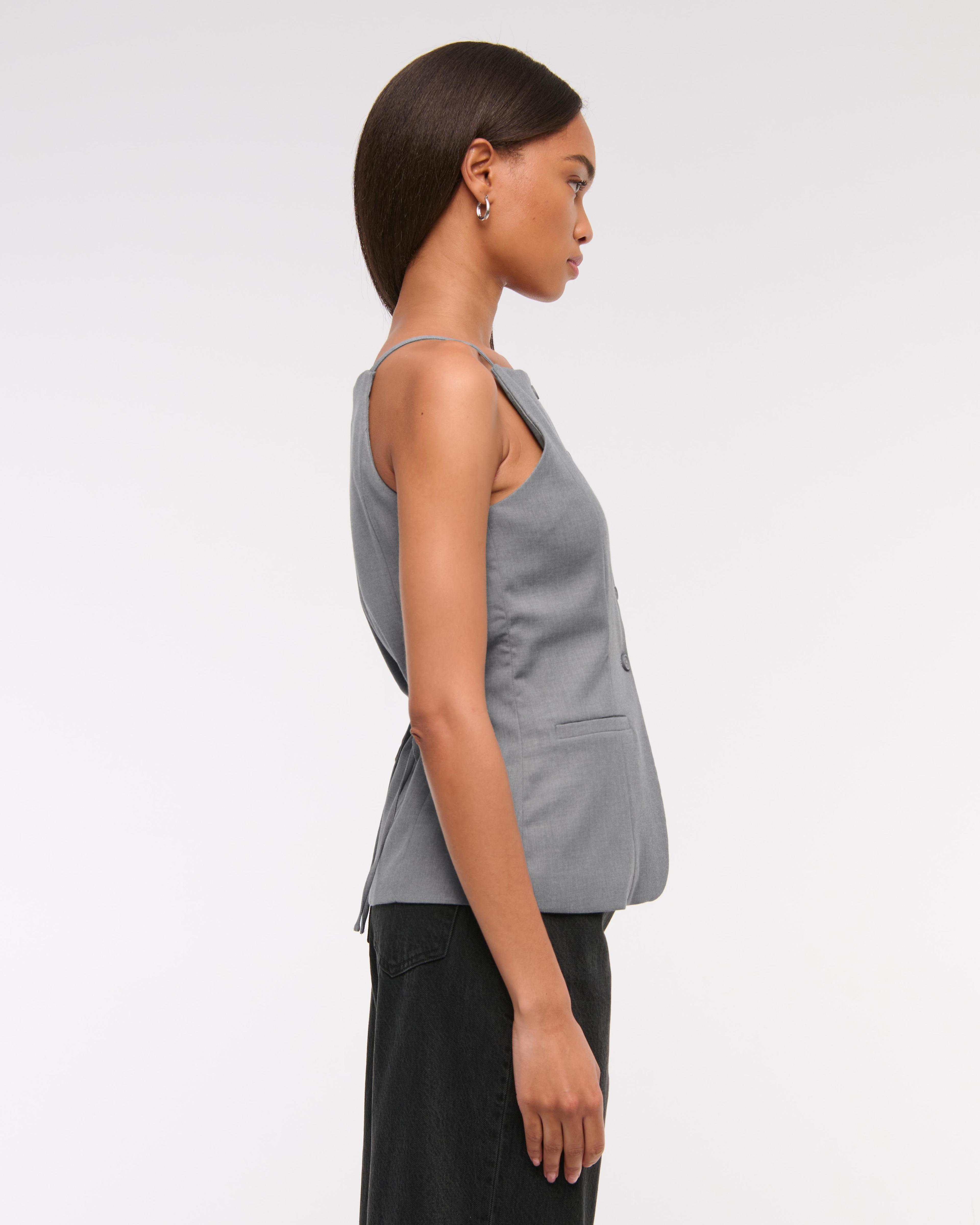 High-Neck Suiting Vest Product Image