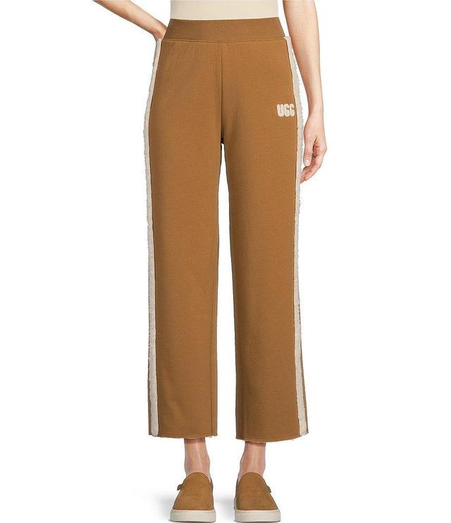 UGG® Myah Bonded Fleece Wide Leg Cropped Coordinating Pants Product Image