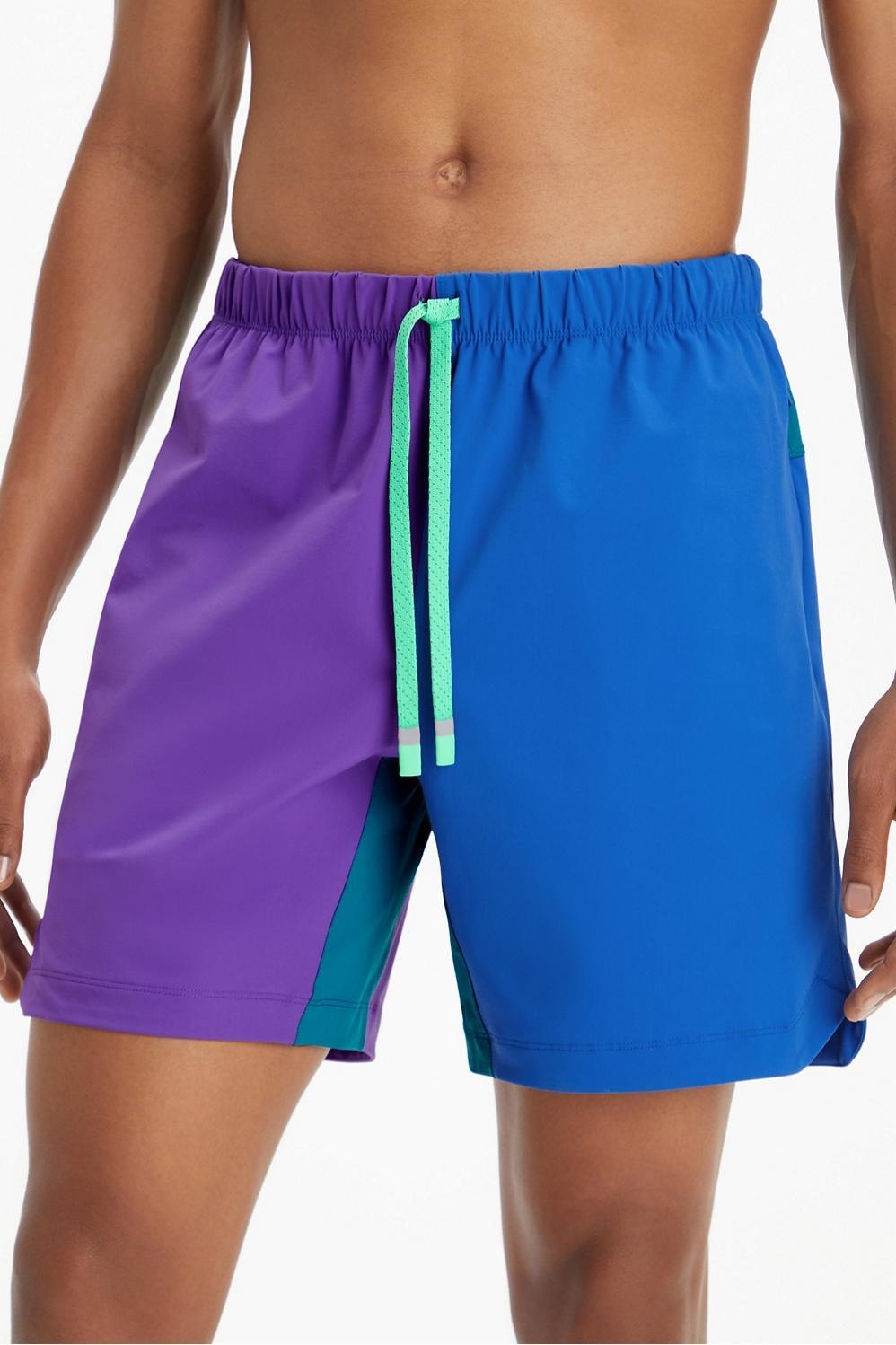 Fabletics Men The One Short male Plum Royale Block Size M Product Image