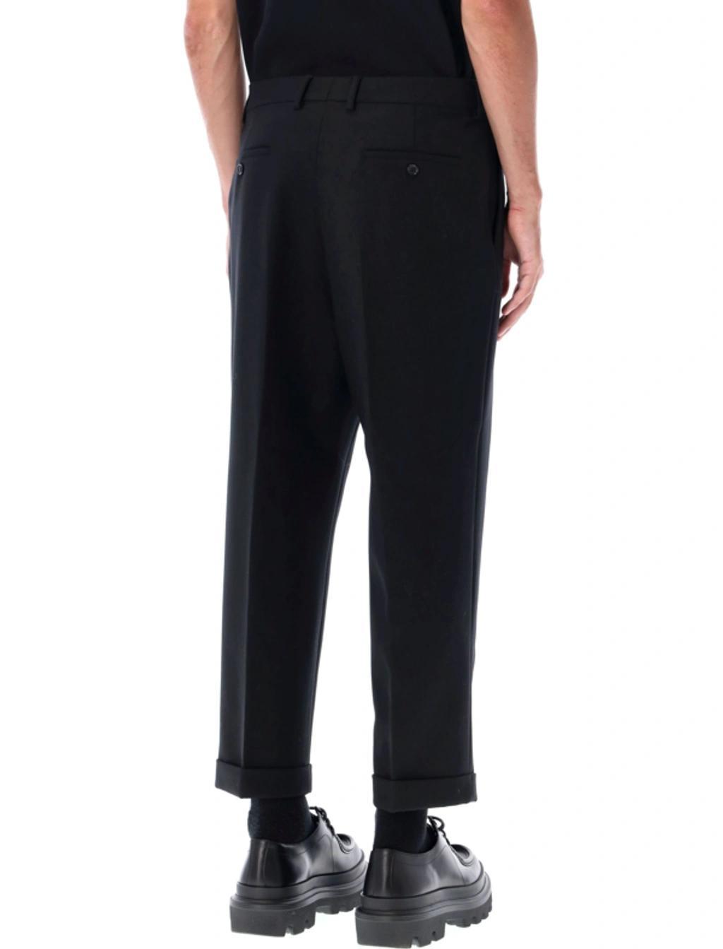 Carrot Fit Trousers In Black Product Image