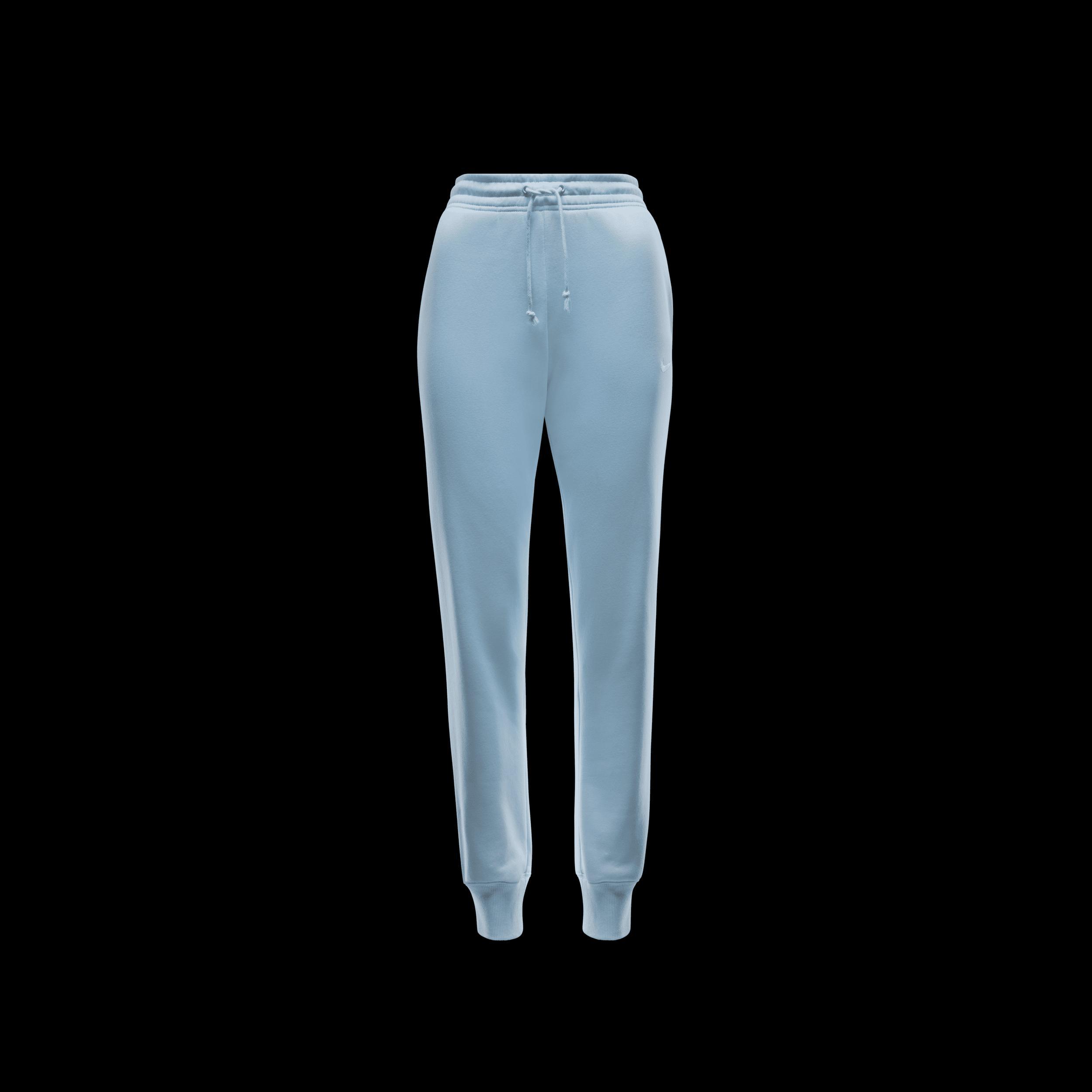 Nike Womens Nike NSW Phoenix Fleece MR Pants - Womens Sail/Glacier Blue Product Image