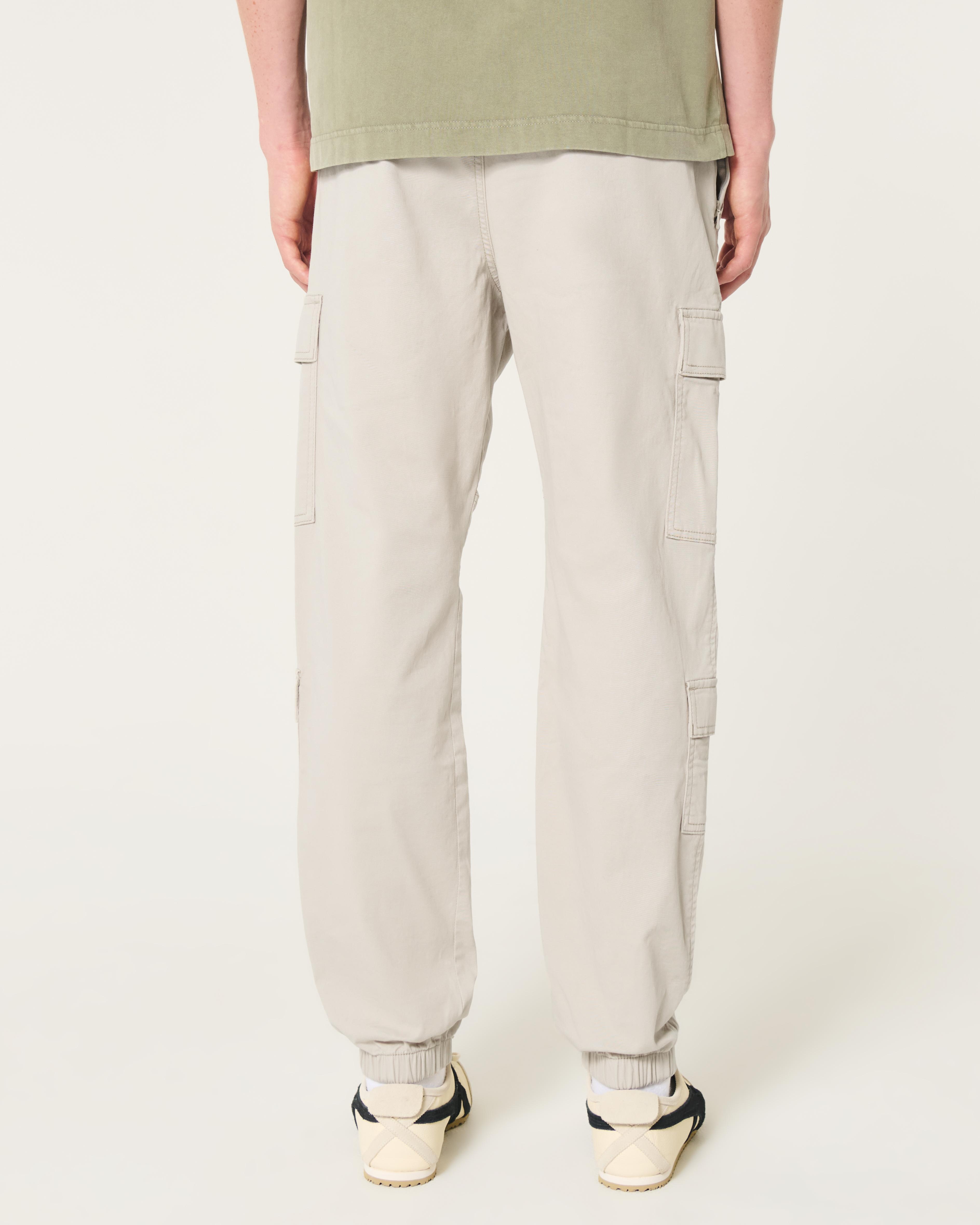 Relaxed Twill Cargo Joggers Product Image