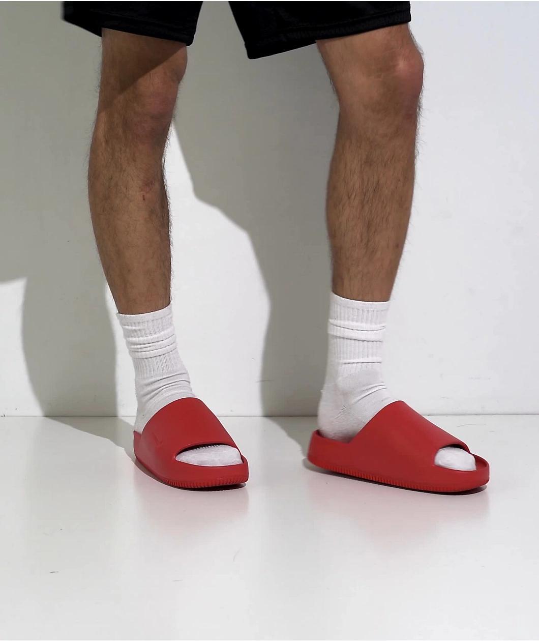 Nike Calm University Red Slide Sandals Product Image