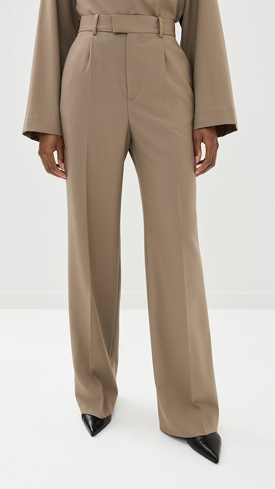 Róhe Relaxed Single Pleated Trousers | Shopbop Product Image