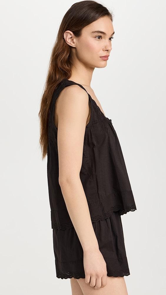 THE GREAT. The Eyelet Tank | Shopbop Product Image