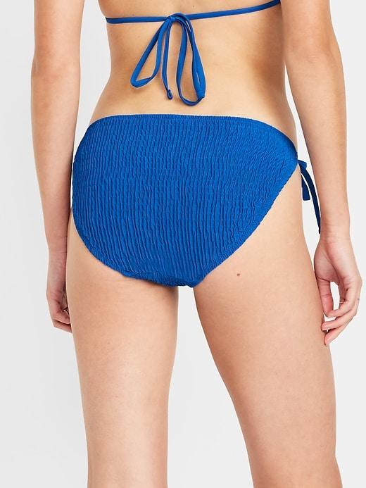 Mid-Rise String Bikini Swim Bottoms Product Image