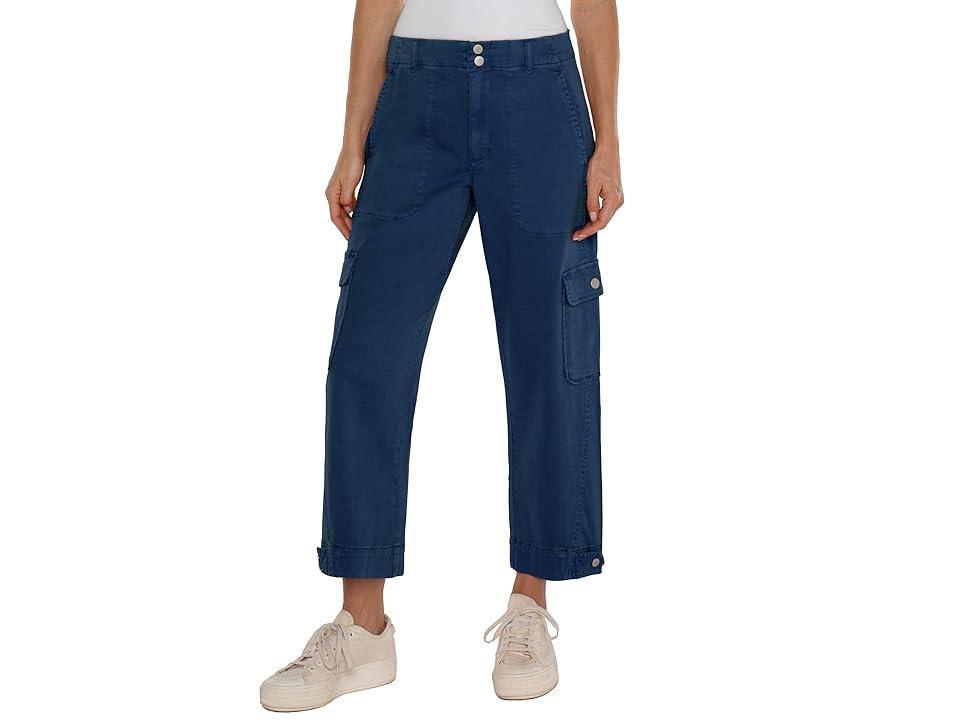 Liverpool Los Angeles Utility Stretch Twill Crop Cargo Pants Product Image