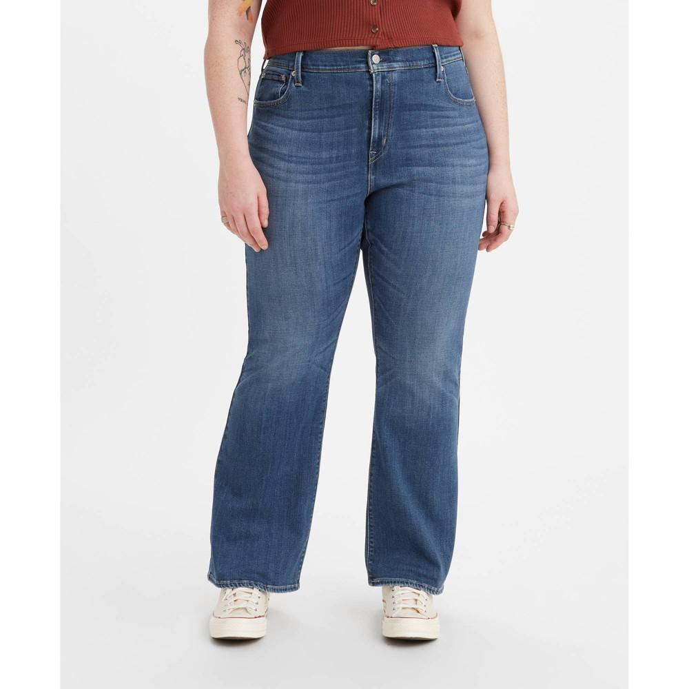 Levis Plus Size 726 High Rise Flare Leg Denim Jeans Product Image