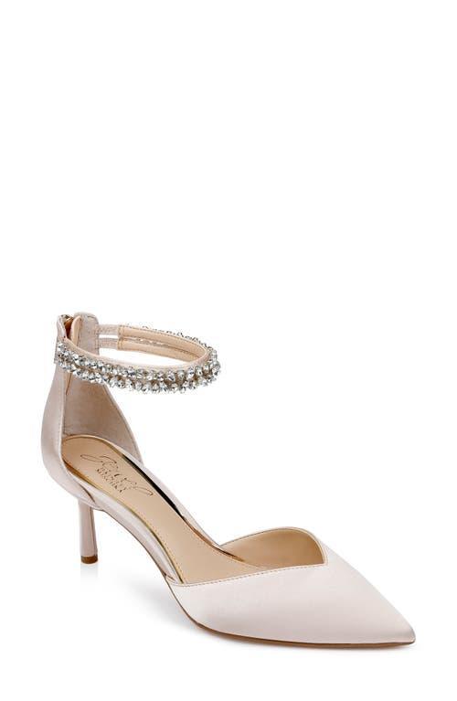 Jewel Badgley Mischka Maya Ankle Strap Pointed Toe Pump Product Image