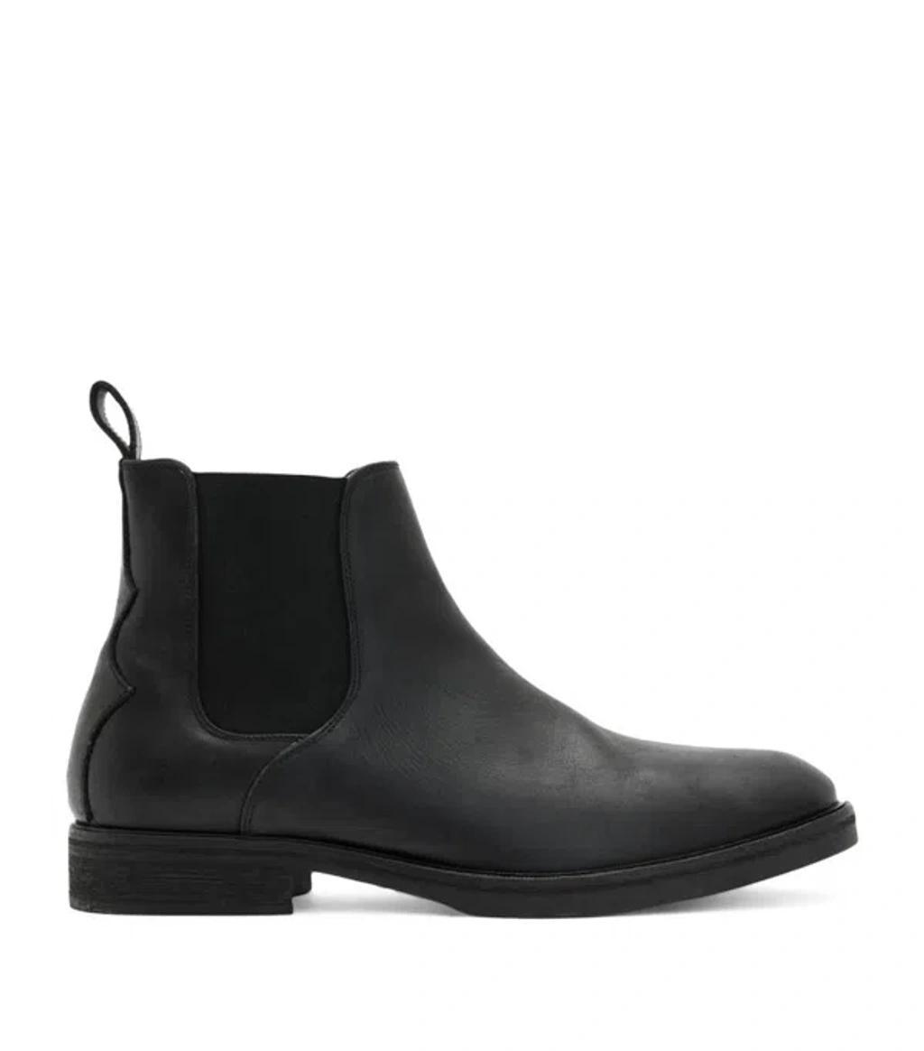 ALLSAINTS Leather Creed Chelsea Boots In Black Product Image