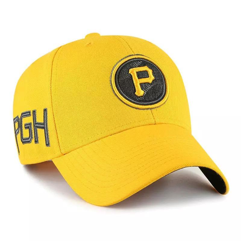 Mens 47 Brand Gold Pittsburgh Pirates 2023 City Connect Mvp Adjustable Hat Product Image