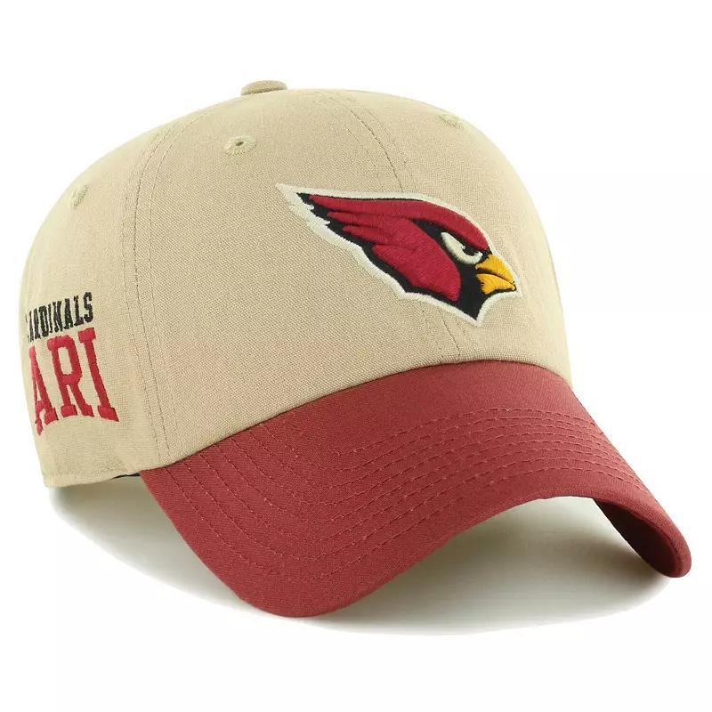 Mens 47 Khaki/Cardinal Arizona Cardinals Ashford Clean Up Adjustable Hat Product Image