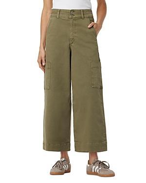 Milla Utility Wide-Leg Cropped Jeans Pants Product Image